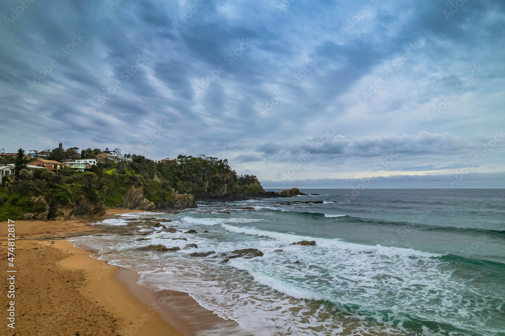 Fototapeta premium Rain clouds at the seaside