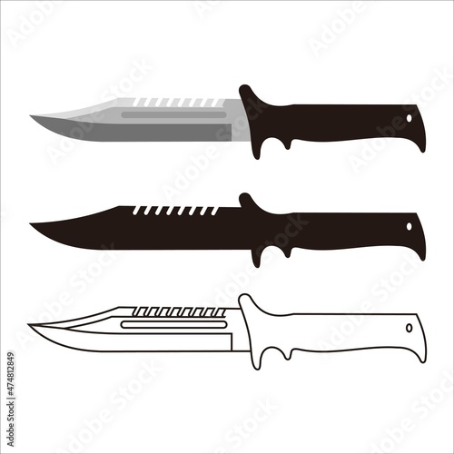 blade weapon vector design