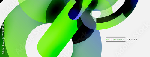 Circle abstract background. Vector illustration for wallpaper banner background card or landing page