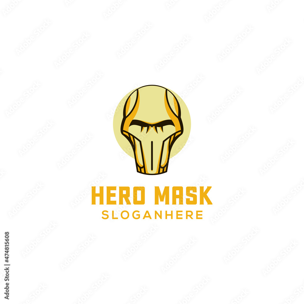 mask mascot logo design