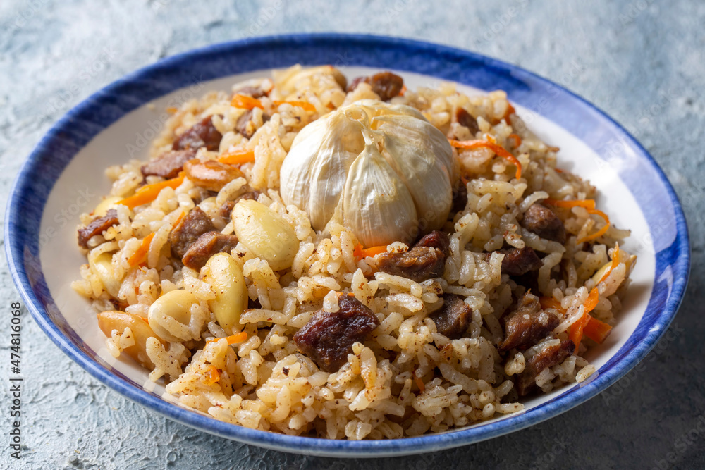 Traditional delicacies, Uzbek pilaf (Turkish name; Ozbek pilavi) Traditional delicacies, Uzbek pilaf (Turkish name; Ozbek pilavi)