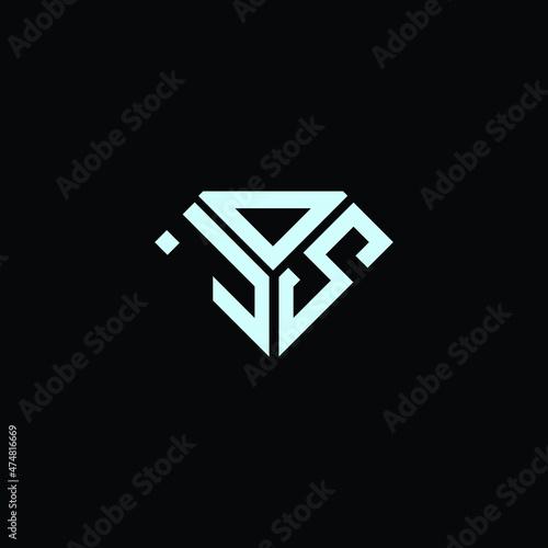 JDS letter logo creative design. JDS unique design, JOS letter logo creative design. JOS unique design photo