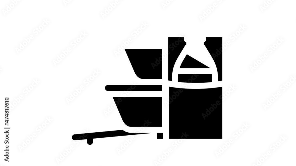 carrying bag lunchbox animated glyph icon carrying bag lunchbox sign. isolated on white background carrying bag lunchbox animated glyph icon carrying bag lunchbox sign. isolated on white background