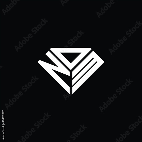 NDM letter logo creative design. NDM unique design, NOM letter logo creative design. NOM unique design photo