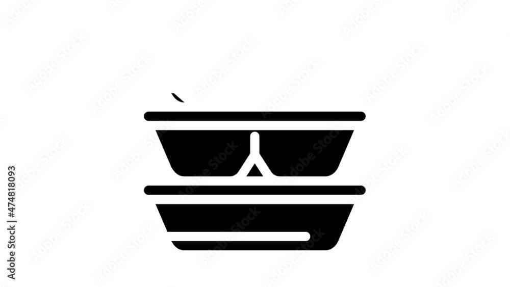 box sets animated glyph icon box sets sign. isolated on white background box sets animated glyph icon box sets sign. isolated on white background