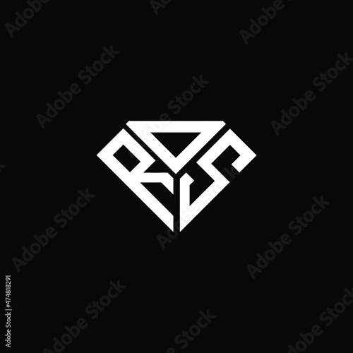 RDS letter logo creative design. RDS unique design, ROS letter logo creative design. ROS unique design