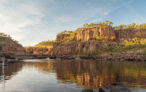 rapids at the top of the first gorge at nitmiluk gorge, also known as katherine gorge at nitmiluk national park