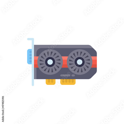 Graphics Card icon in vector. Logotype;