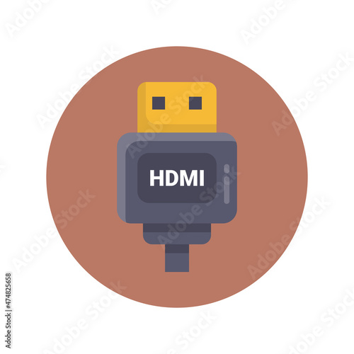 HDMI icon in vector. Logotype;