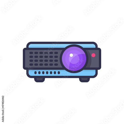 Projector icon in vector. Logotype;