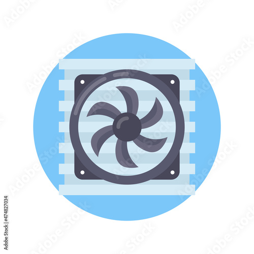 Heat Sink icon in vector. Logotype;