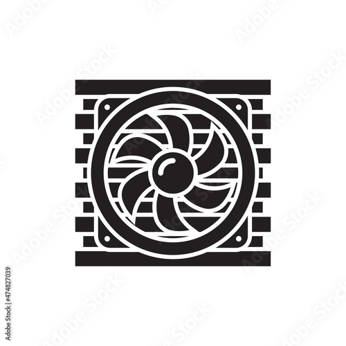 Heat Sink icon in vector. Logotype;