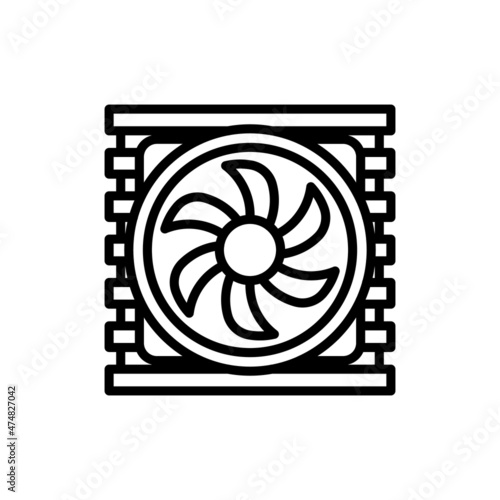 Heat Sink icon in vector. Logotype;