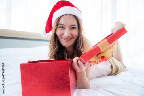 Christmas gift box concept,...