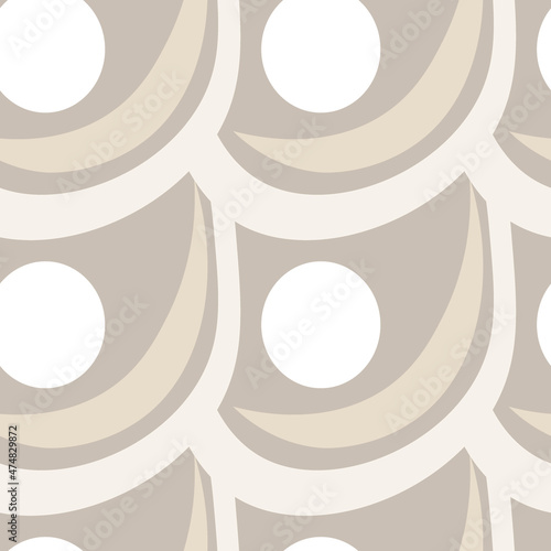 Illustration A seamless pattern on a square background - the scales of a fish, mermaid or dragon. Design element
