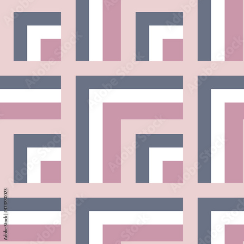 Seamless pattern - needlework - patchwork or patchwork. Design element
