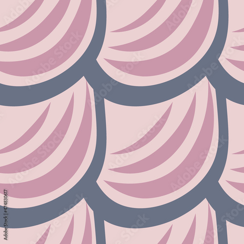 Illustration A seamless pattern on a square background - the scales of a fish, mermaid or dragon. Design element