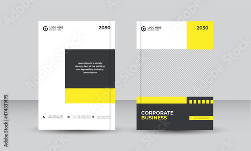 Corporate Book Cover Design Template or Brochure, Annual Report, Magazine cover 