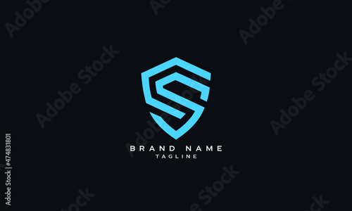 CS, SC, Abstract initial monogram letter alphabet logo design