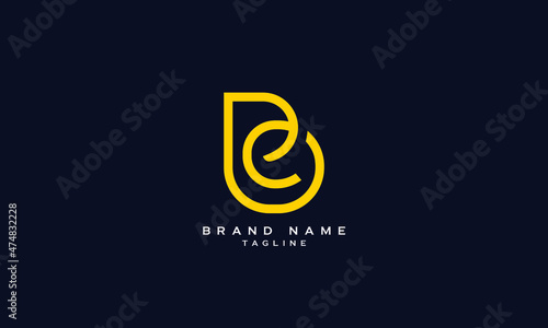 BE, PLE, PE, Abstract initial monogram letter alphabet logo design