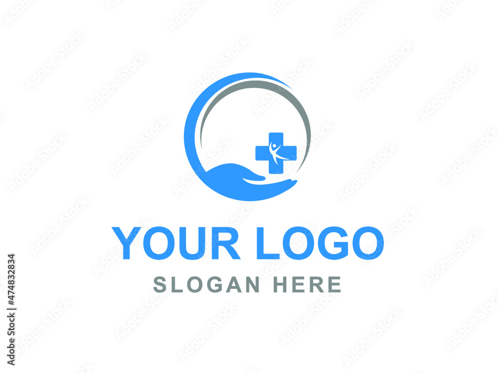 Health care and plus symbol logo template Vector Health care and plus symbol logo template Vector