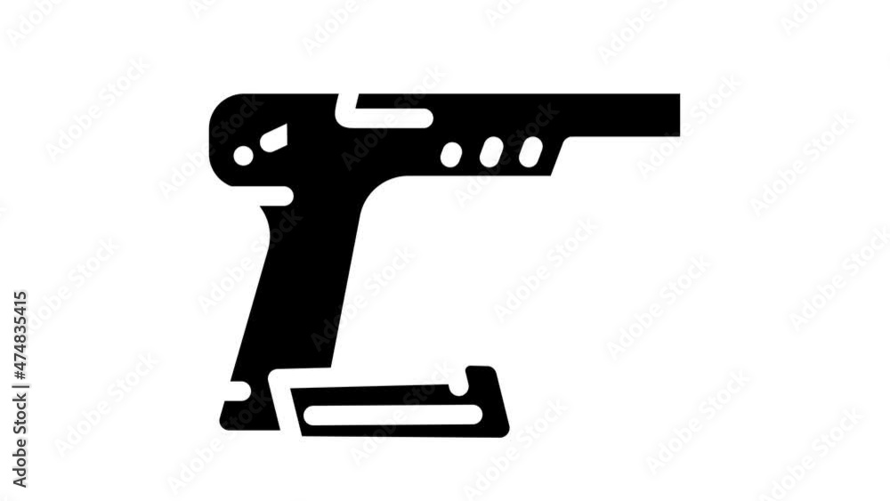traumatic weapon protest meeting animated glyph icon traumatic weapon protest meeting sign. isolated on white background traumatic weapon protest meeting animated glyph icon traumatic weapon protest meeting sign. isolated on white background