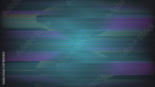 Glitch distorted geometric background . Modern art design . Noise destroyed glitched poster . Trendy defect error background with speed lines . Glitched artwork  .Broken effect .vector 