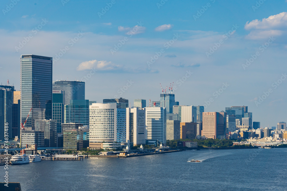 Fototapeta premium 【都市景観】芝浦から望む東京都心方向の景観