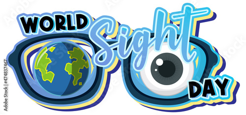 World sight day concept background