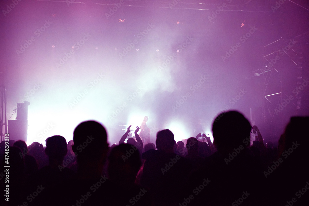 Crowd of people celebrating the New Year's Eve at a party Crowd of people celebrating the New Year's Eve at a party