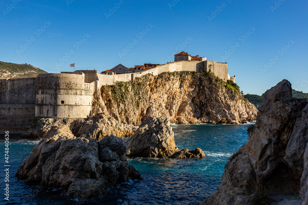 West Harbour of Dubrovnik. Croatia