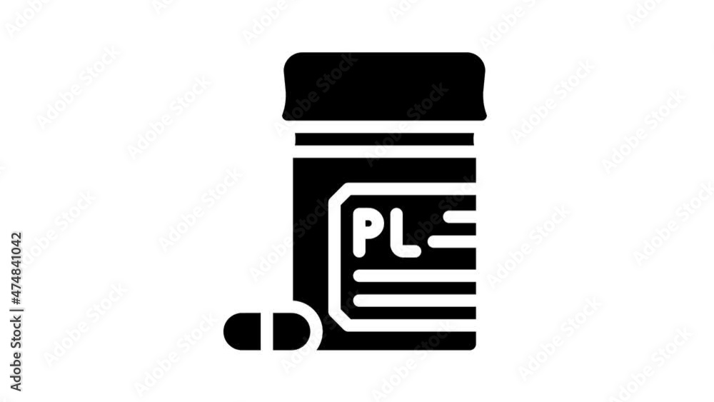 placebo pills animated glyph icon placebo pills sign. isolated on white background placebo pills animated glyph icon placebo pills sign. isolated on white background