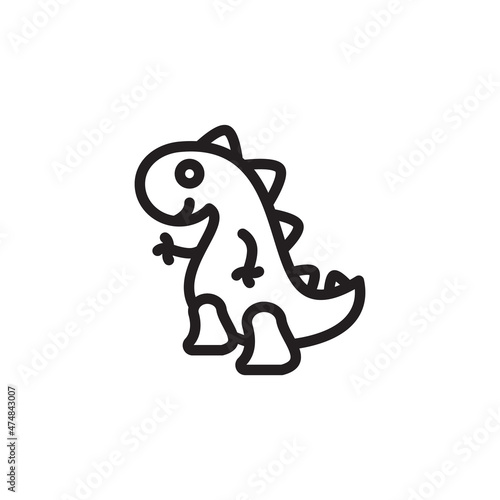 Dinosaur icon in vector. Logotype