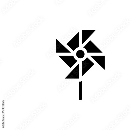 Pinwheel Fan icon in vector. Logotype