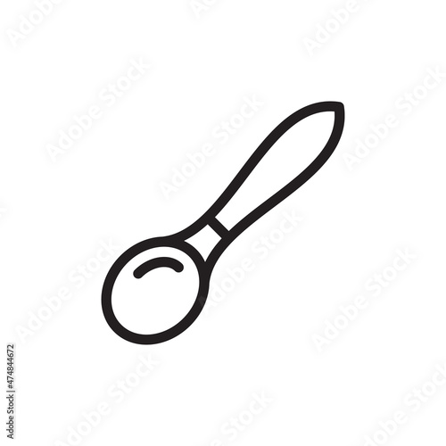 spoon, cutlery, baby, icon in vector. Logotype