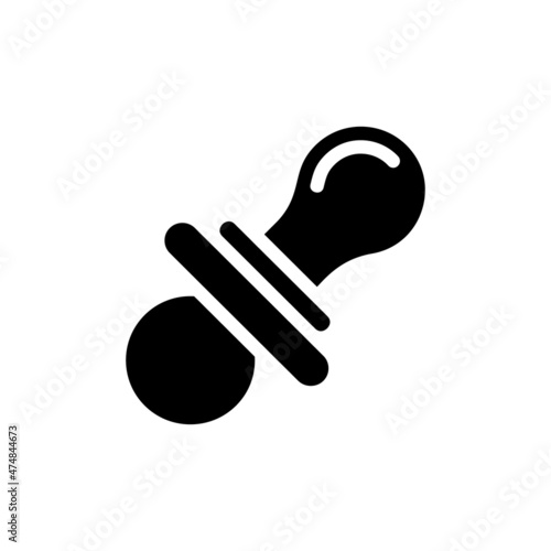 Nipple icon in vector. Logotype