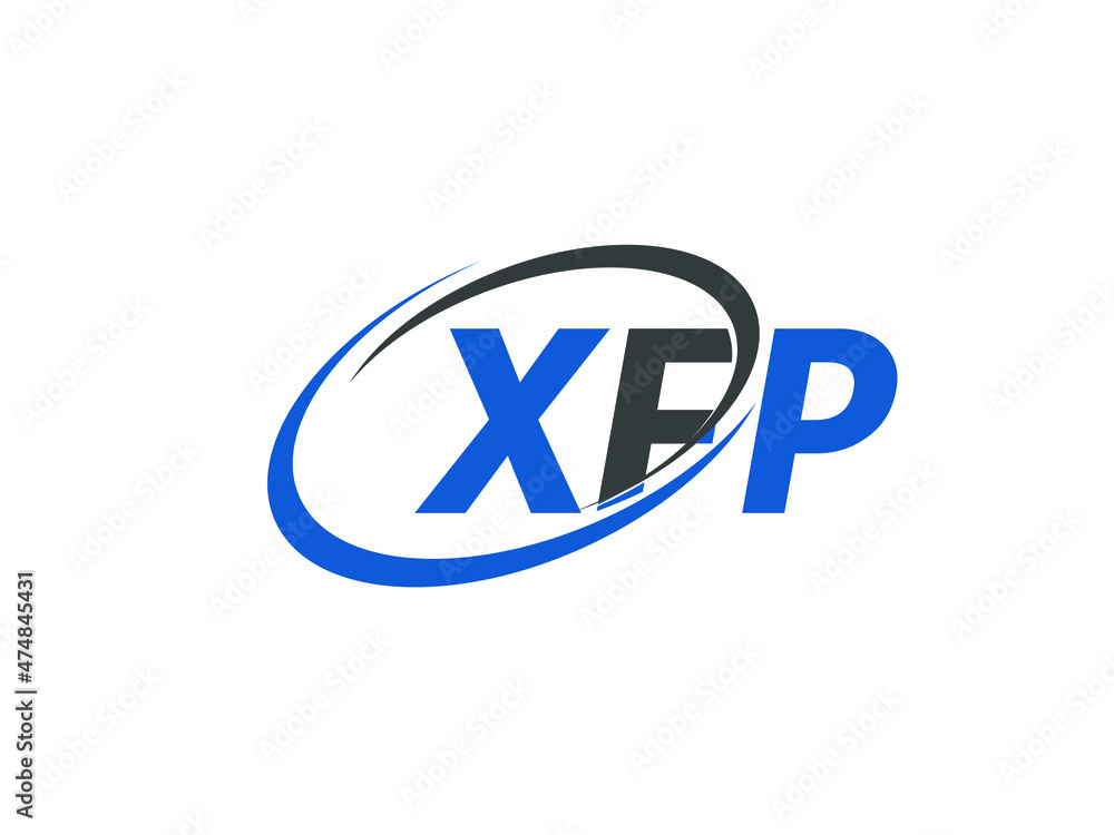 XFP letter creative modern elegant swoosh logo design XFP letter creative modern elegant swoosh logo design