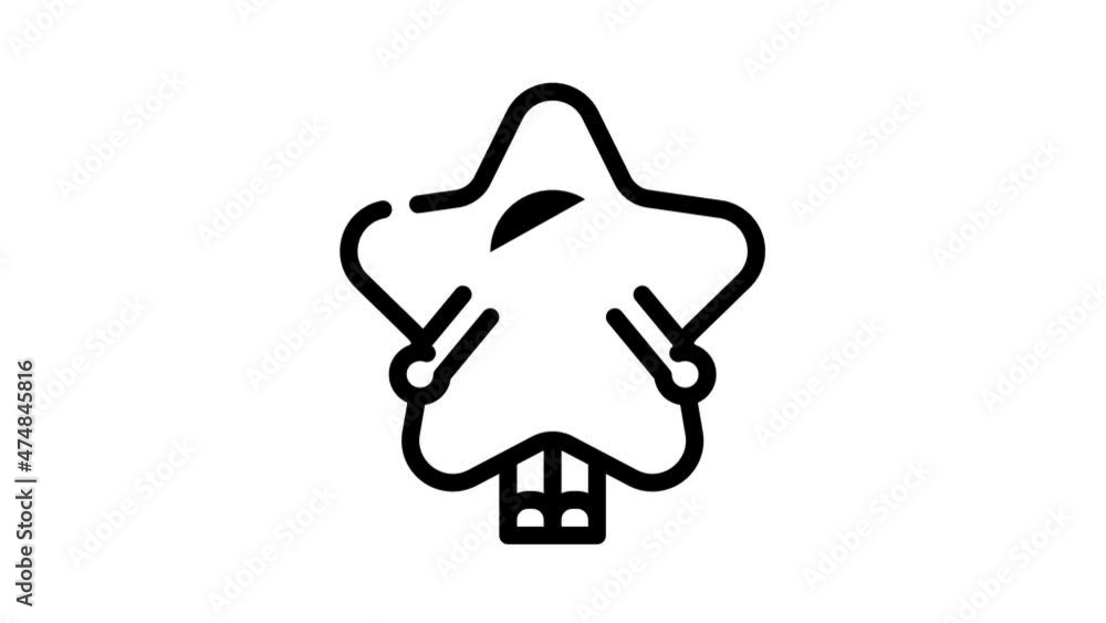 costume event animated line icon costume event sign. isolated on white background costume event animated line icon costume event sign. isolated on white background