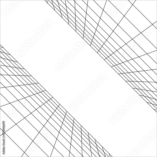 Perspective Lines for Background. Vector Illustration