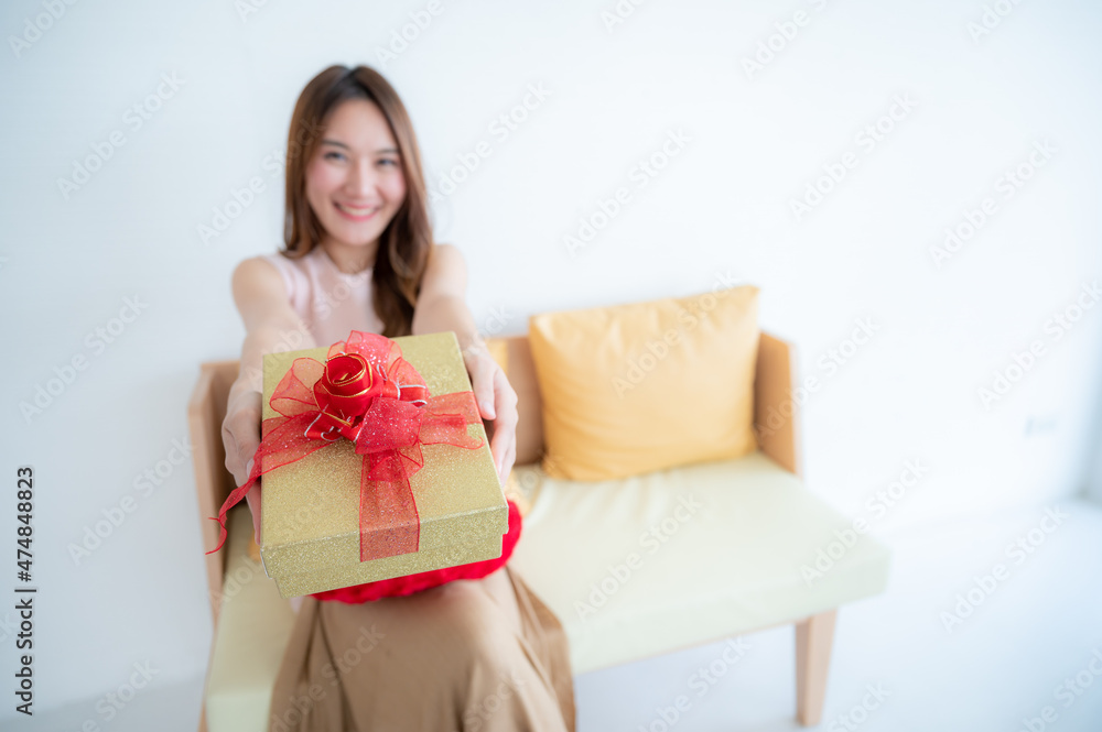 portrait of young Asian girl woman person in concept of love and smile happy lifestyle portrait of young Asian girl woman person in concept of love and smile happy lifestyle