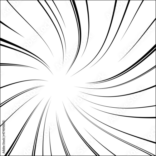 A Curved Comic and Cartoon Background Effect