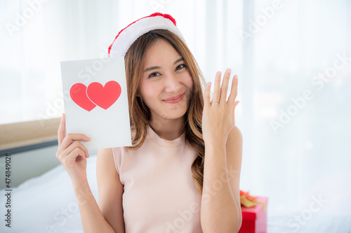 portrait of young Asian girl woman person in concept of love and smile happy lifestyle