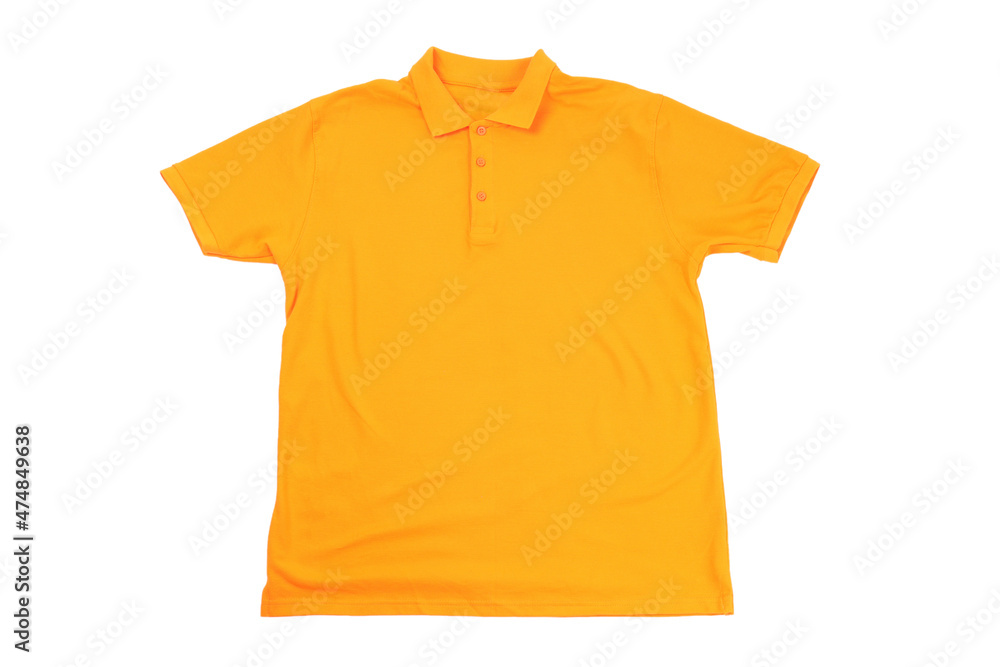 Blank orange t-shirt isolated on white background Blank orange t-shirt isolated on white background