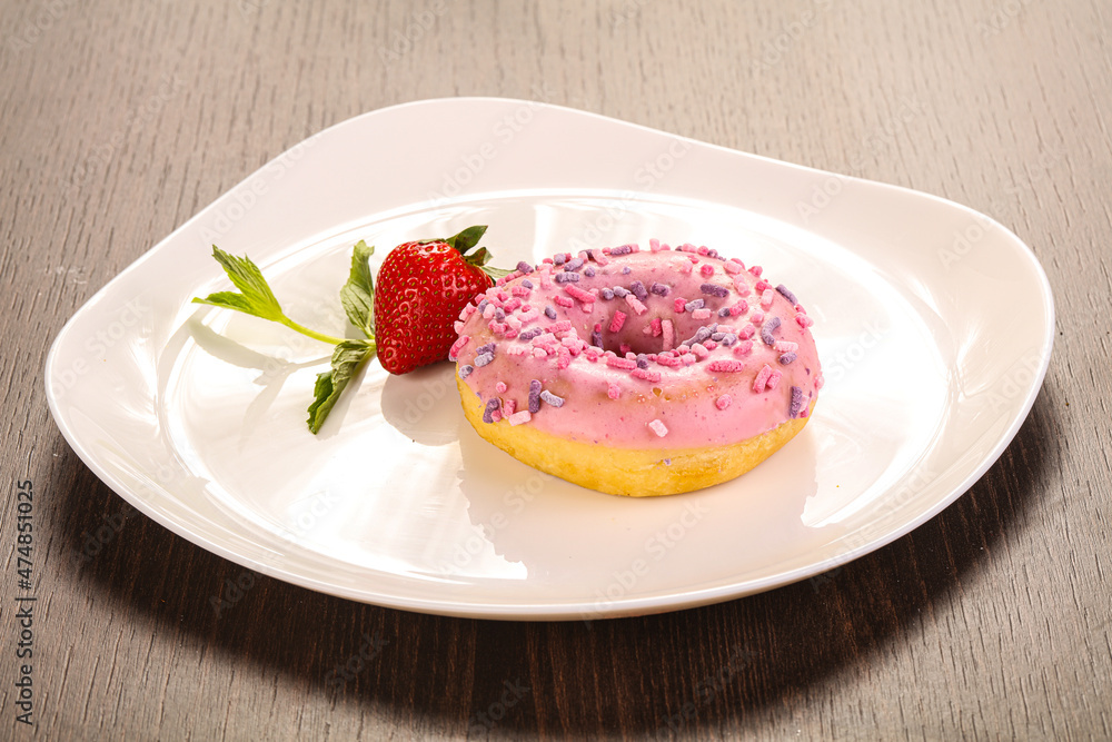 Glaze cundy donut with chocolate Glaze cundy donut with chocolate