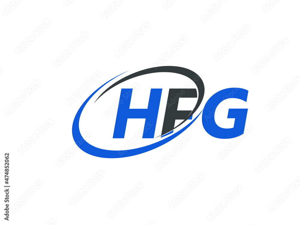 HFG letter creative modern elegant swoosh logo design HFG letter creative modern elegant swoosh logo design