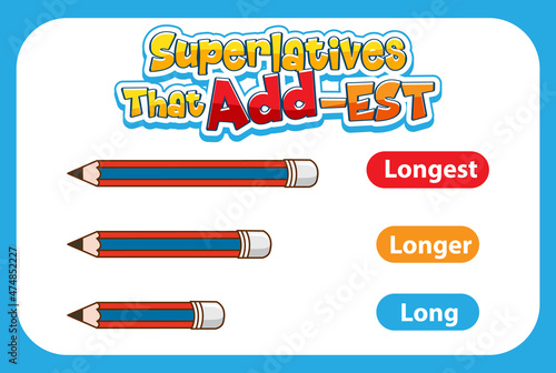 Superlatives Adjectives for word long