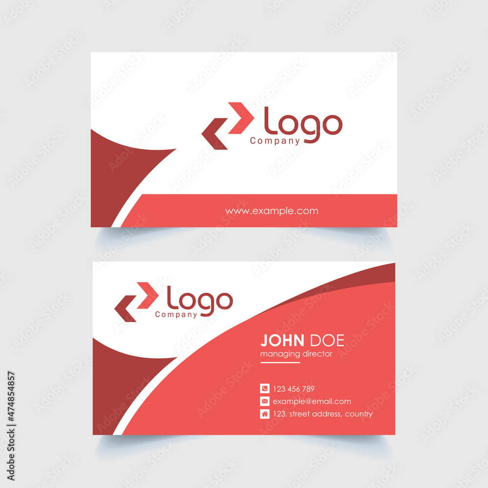 Vector modern and creative business card template Vector modern and creative business card template