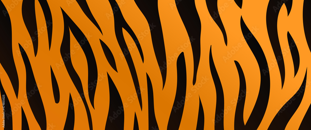Background Pattern Texture Tiger Orange Stripe Stock Vector (Royalty Free)  725474386