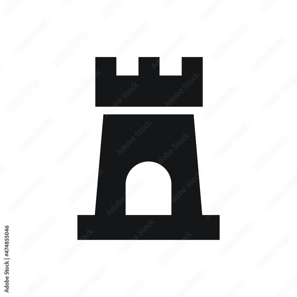 Tower castle icon design vector illustration Tower castle icon design vector illustration
