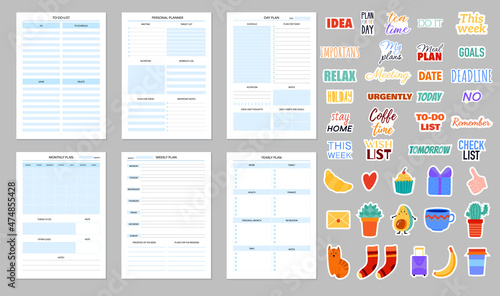 Planners And Daily Notebooks With Stickers